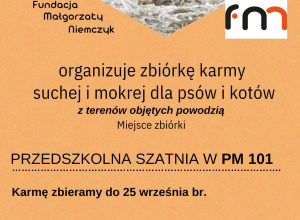 Zbiórka karmy dla psów i kotów