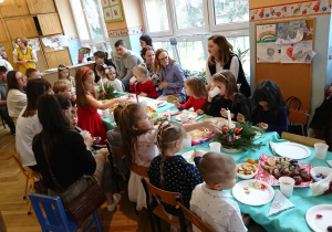 Uroczystość choinkowa w grupie Stokrotek.