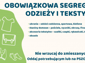 Odzież i tekstylia - daj im "drugie życie".