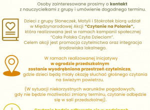Akcja "Czytanie na Polanie"