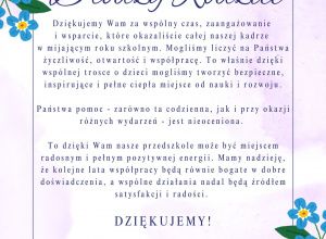 Drodzy Rodzice- dziękujemy Wam!