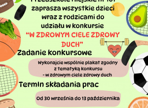 Rodzinny konkurs plastyczny "W zdrowym ciele zdrowy duch"