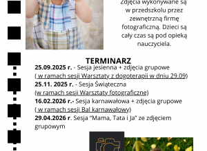 Terminarz sesji fotograficznych