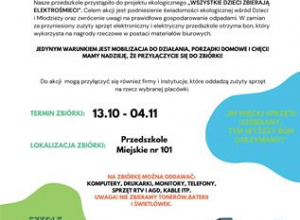 "WSZYSTKIE DZIECI ZBIERAJĄ ELEKTROŚMIECI".