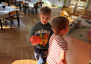 dzieci podczas zabaw z okazji "Dnia Dyni"