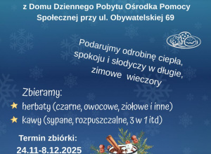 Herbatka na chłodne wieczory - zbiórka charytatywna