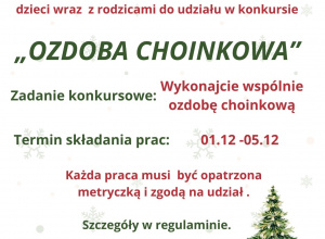 Konkurs „Ozdoba choinkowa”