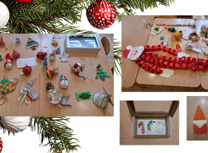 Rozdanie dyplomów i nagród za konkurs "Ozdoba choinkowa"