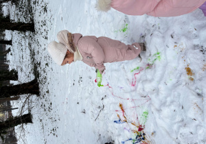 Malowanie na śniegu