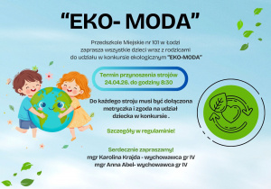 Plakat konkursu EKO - MODA