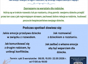 Warsztaty dla rodziców będących w kryzysie rozwodu