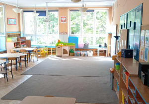 Sala grupy stokrotki - widok od strony łazienki