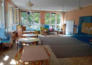 Sala grupy stokrotki - widok od strony okien